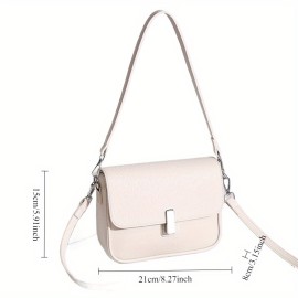 Women'S Genuine Leather Crossbody Bag - Minimalist Small Square Purse with Zipper Closure, Elegant Everyday & Formal Handbag, Durable Oil-Tanned Edges, Easy