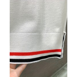New Spring And Summer Polo Shirt with Pocket, Knitted Collar Button Trendy T-Shirt, Short Sleeve Sweater, Comfortable And Casual Versatile Top, Machine Washable.