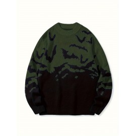 New Stylish Versatile Casual Men's Halloween Knit Pullover