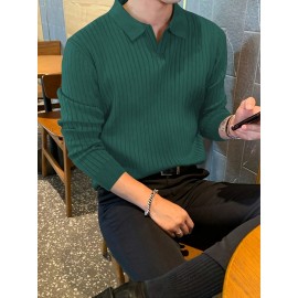 New Cross-Border Men's Pullover Knit Sweater