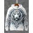 Men'S 3D Ice And Snow World Hoodie Featuring a White Tiger Design - a Long-Sleeve Casual Pullover with Drawstring Pockets, Adorned with Nature-Inspired Decorations And High-Quality Detailed Prints, Made from Machine-Washable Fabric, Plus Size