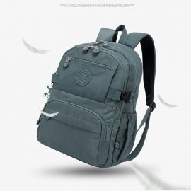 Women's Large Capacity Backpack - Heavy-Duty Nylon School Backpack with Multiple Zippered Compartments, Adjustable Padded Shoulder Straps & Laptop Sleeve, Lightweight Backpack for College, Travel, - Available in Navy Blue, Lake Blue, Burgundy, Black - Ideal Gift for Women,W - Stylish & Functional Everyday Backpack, Backpack For Women, Bags For Women, Travel Backpack, Back Pack For Womens, Backpacks For Women, Bagpack For Women, Backpack For Women Travel, Backpack For School,