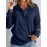 Plus Size, Elegant Women's Sweater- Long Sleeve Loose Sweater with Button Closure, Soft Everyday and Formal Top Suitable Autumn and Winter Seasons, Stylish Office Party Wear- Women's Sweater, Women's Sweater, Casual Winter Clothing, Classic Knitwear