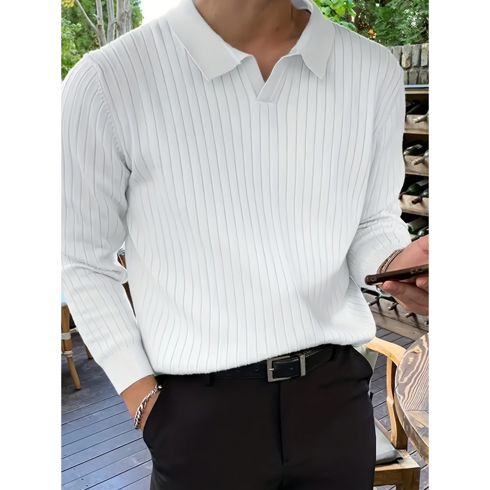 New Cross-Border Men's Pullover Knit Sweater