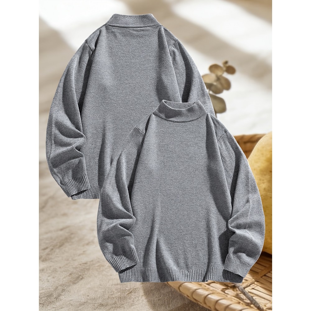 American High Street Sweater for Men, Autumn/winter Mid-neck Top